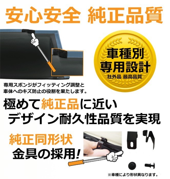 プリウス 30系 ドアバイザー サイドバイザー_3