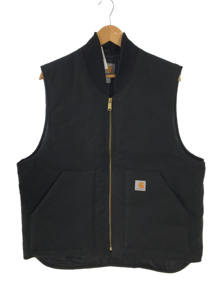 Carhartt◆ベスト/L/コットン/BLK/V01-BLK