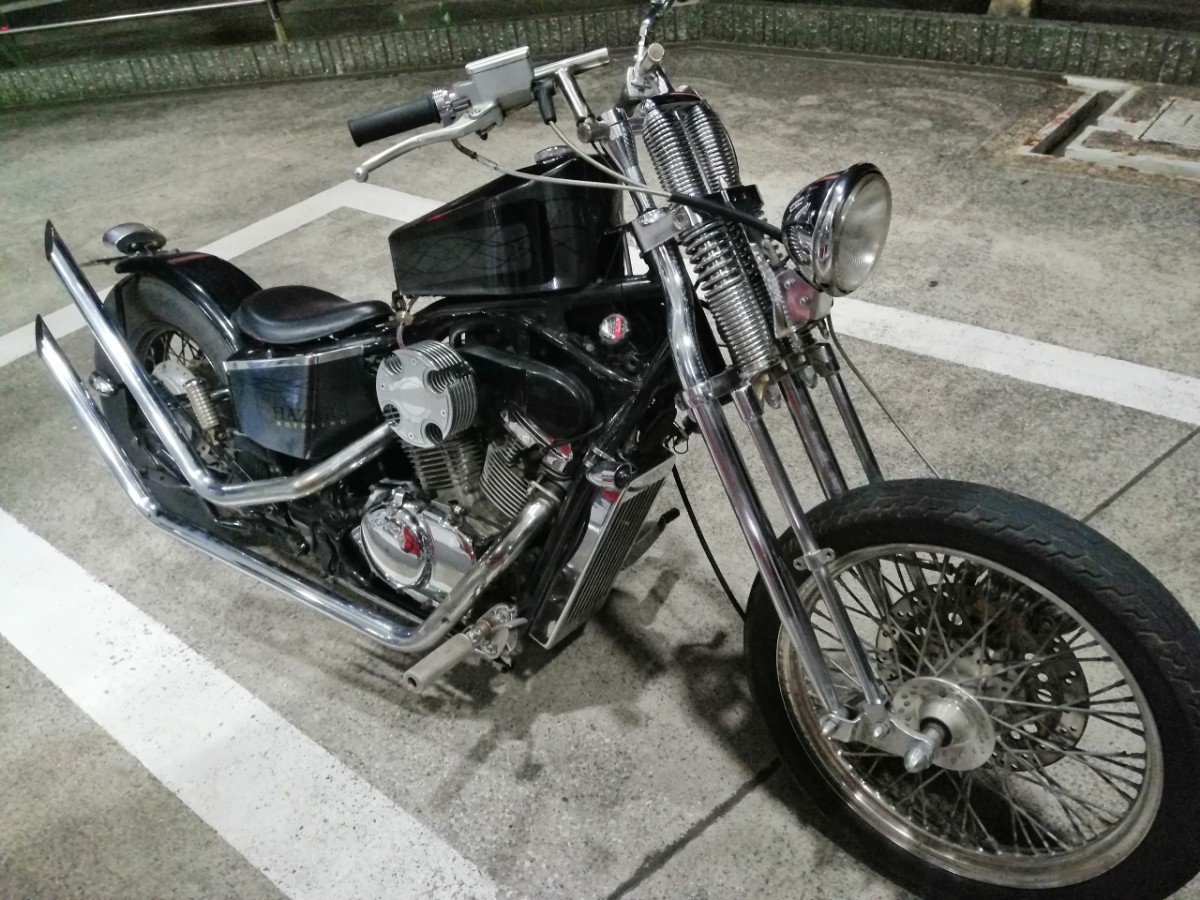 車検7年1月 スティード400 nc26 フルカスタム ボバー チョッパー steed 