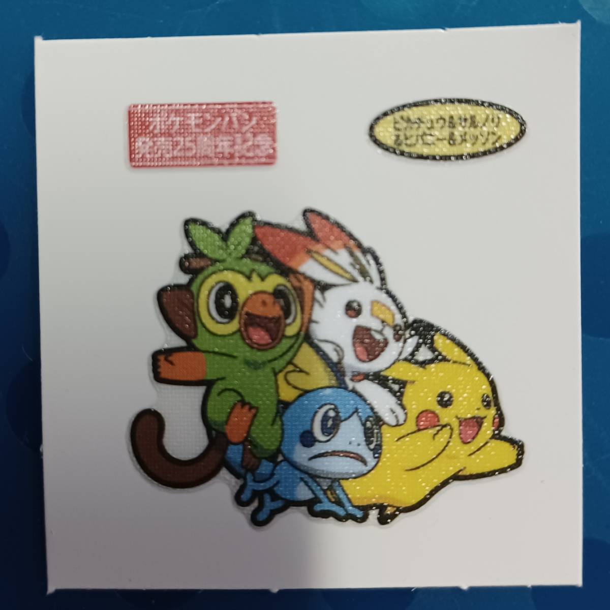 ポケモンデコキャラシール 最新 25周年記念弾 ピカチュウ＆サルノリ 
