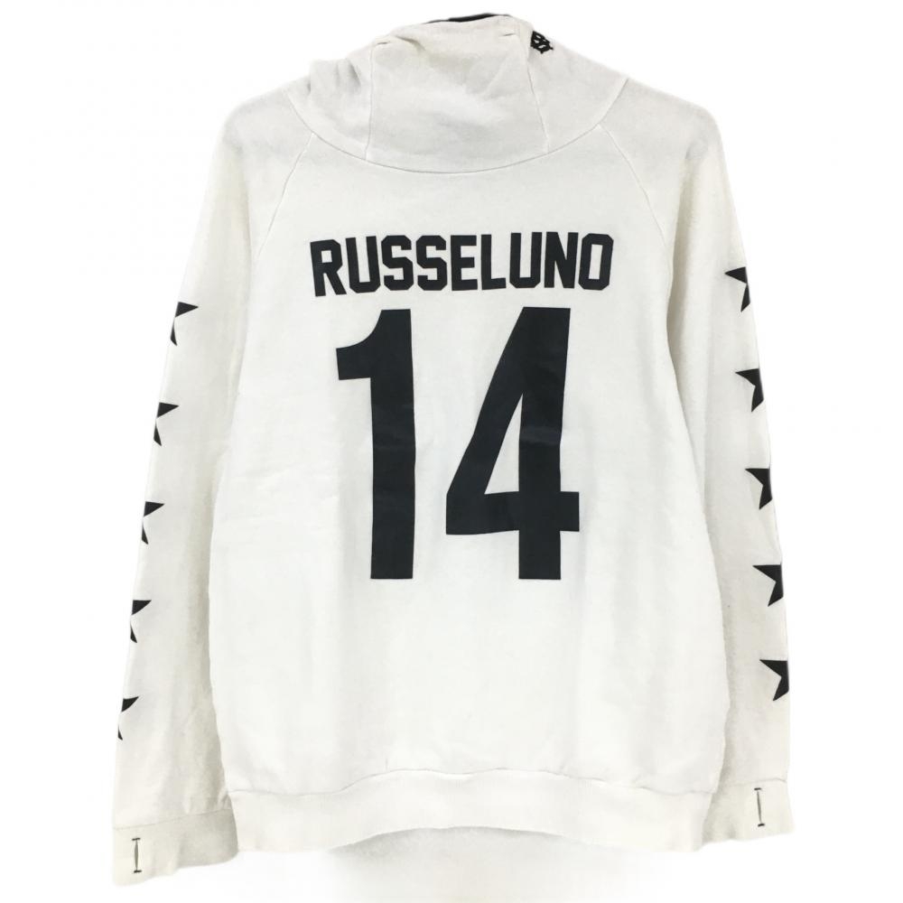 ゴルフ Russeluno パーカー プルオーバー ルチャ 長袖 ゴルフ ホワイト