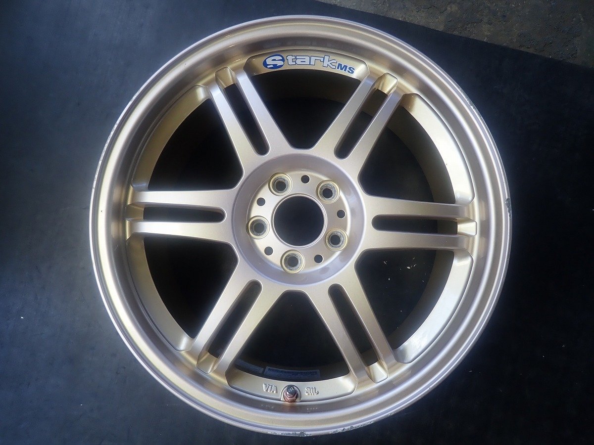 MF8254【送料無料17インチ】4本 RAYS レイズ STARK M-S 中古アルミ 