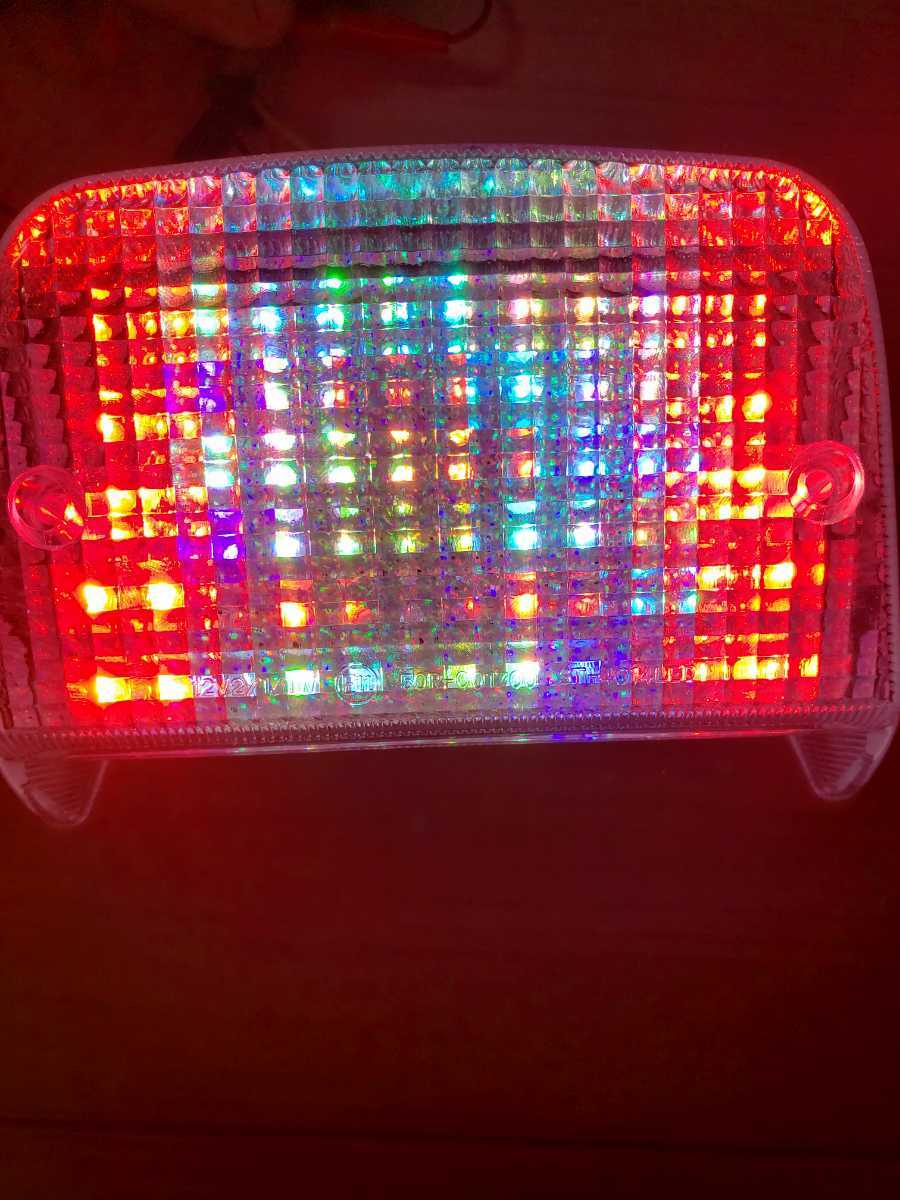 ゼファー400用 ゼファーχ LEDテール レインボー仕様 ゼファー400カイ
