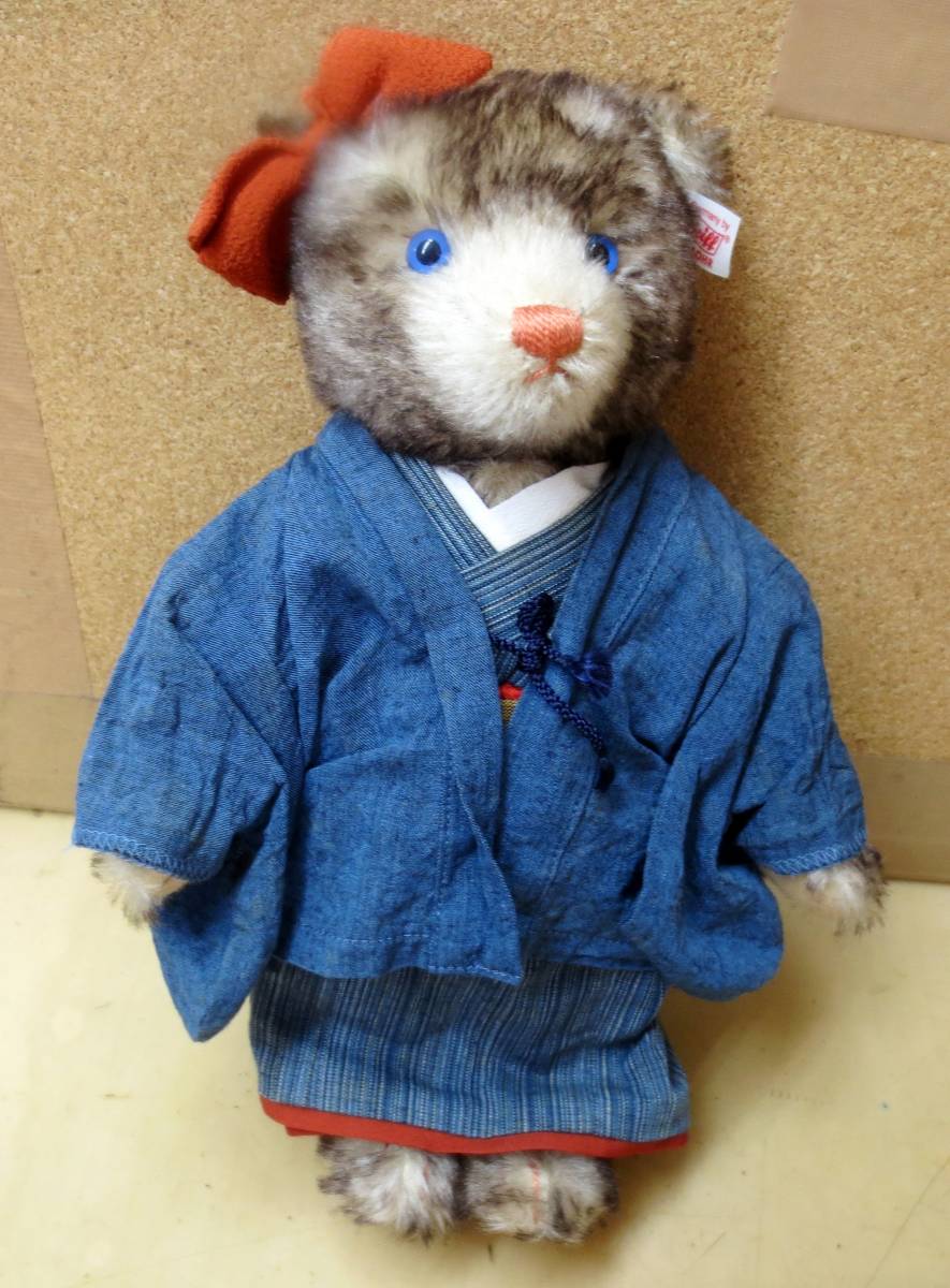 L8☆シュタイフ Steiff テディベア ジャパンテディ 樋口一葉☆保管品 