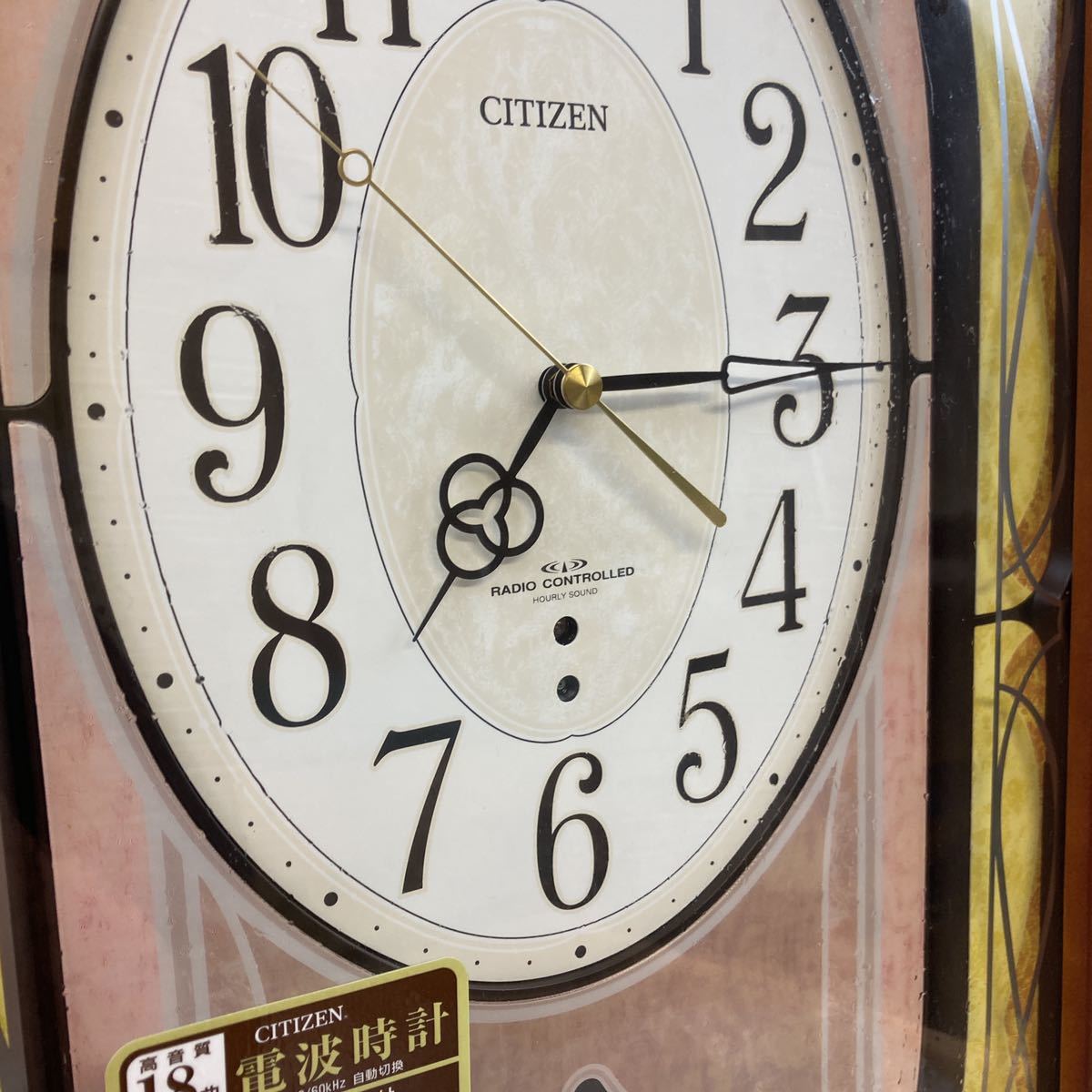6-36】CITIZEN シチズン 振り子 電波時計 メロディー サウンド時計