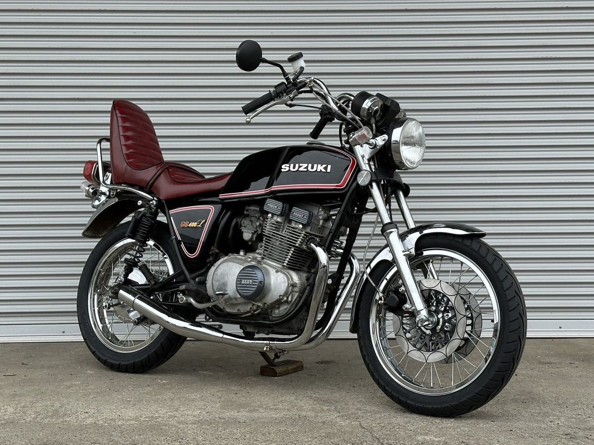 フロントフェンダー 純正 GS400 メッキ フロント gs400 保管品 SUZUKI