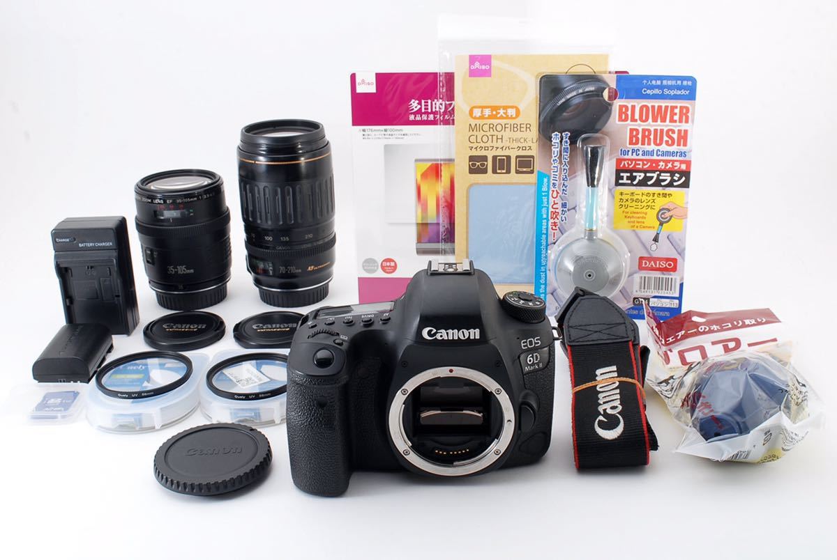 Canon EOS 6D Mark II 標準&望遠ダブルレンズセット キャノン Canon EOS 6D Mark II標準&望遠ダブルレンズセットCanon EF35