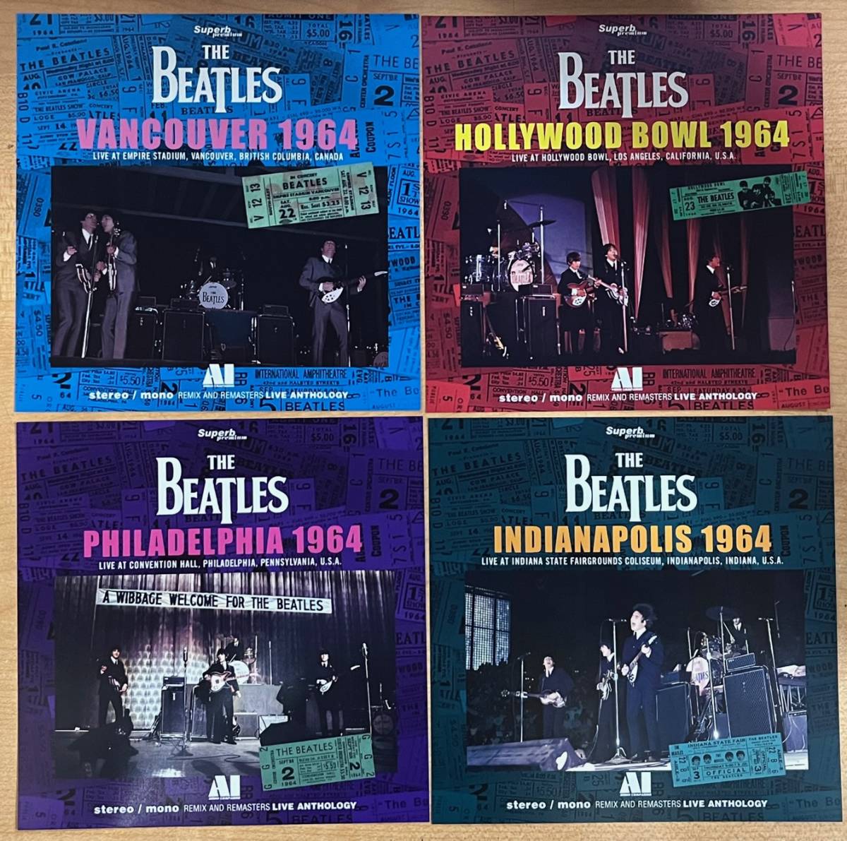 BEATLES / LIVE ANTHOLOGY 1964　4タイトルセット　4CD　プレス盤