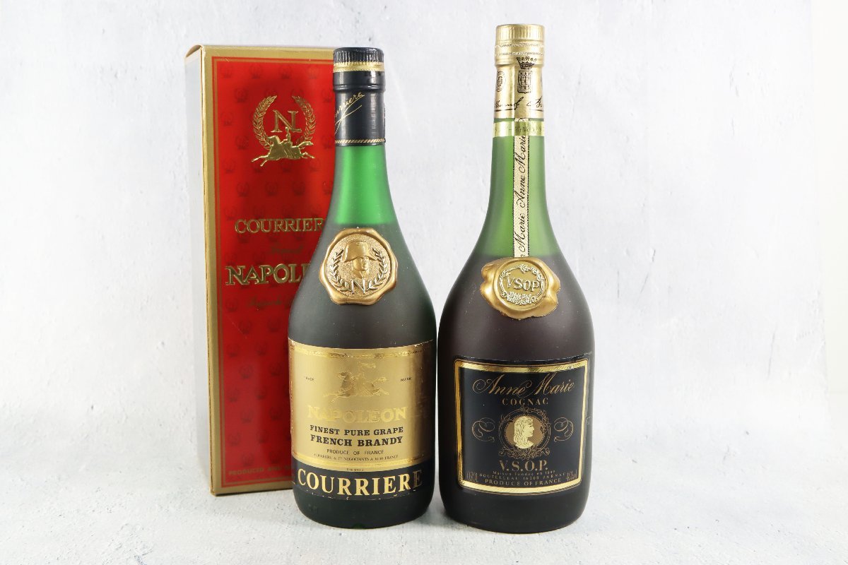 未開栓 ブランデー 2本セット COURRIERE 700ml 40% Anne Marie VSOP 