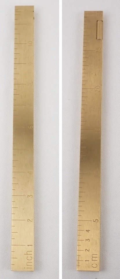 dunhill/ダンヒル 定規型 ガスライター 約30×2.2cm/ゴールド/ものさし 
