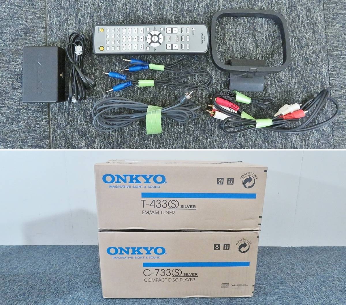 ONKYO/オンキョー A-933/C-733/T-433 コンポ (612 アンプ・CDデッキ