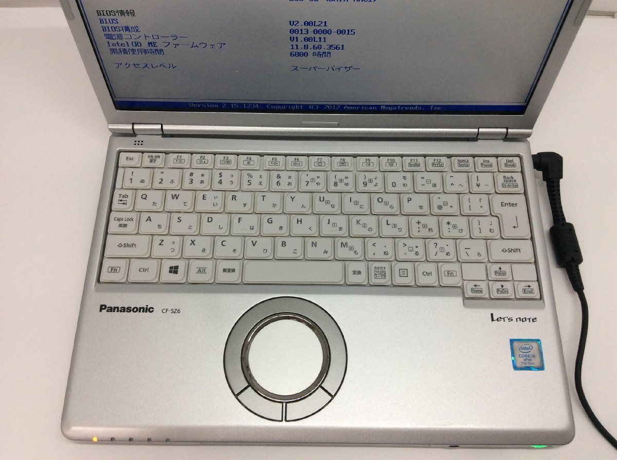 Panasonic Core CF-SZ6RDYVS Intel i5-7300U メモリ ジャンク 