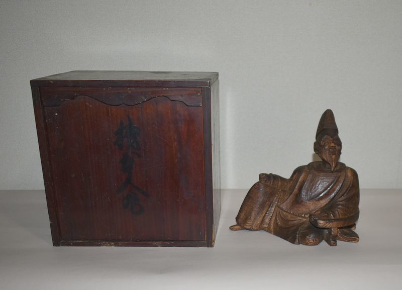 柿本人麻呂像」木彫 神像 頓阿法師 (仏像)｜売買されたオークション