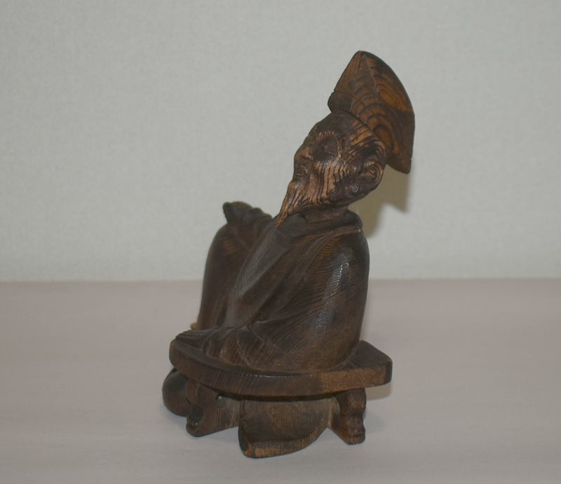 柿本人麻呂像」木彫 神像 頓阿法師 (仏像)｜売買されたオークション