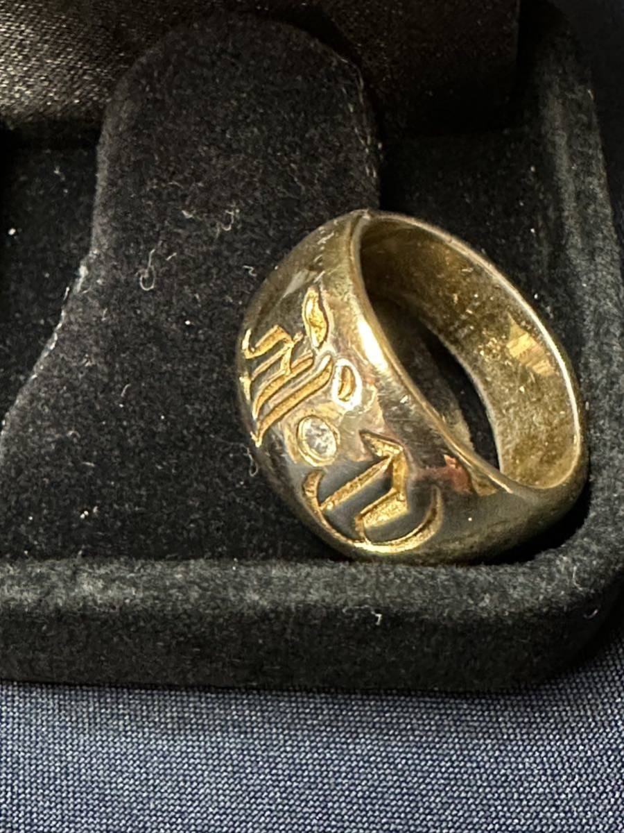 クロムハーツ 1円スタート シルバーリング 22金コーティング
