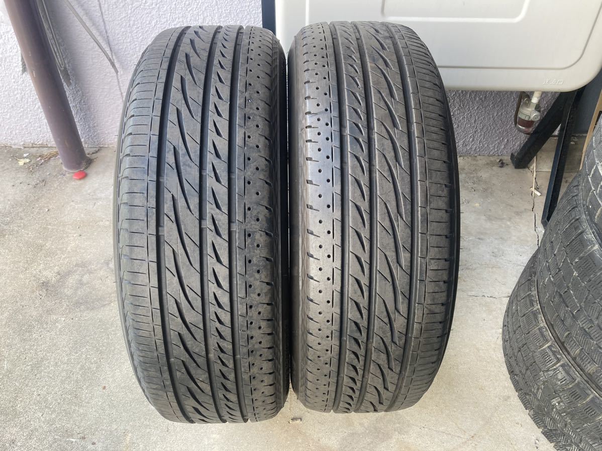 215/60R17 (96H) ブリヂストン REGNO GRVII 中古2本 2019年製 バリ山 215/60/17 レグノ　夏タイヤ 215&frasl;60R17 96H REGNO 国産 GRV2 通販・タイヤ交換なら