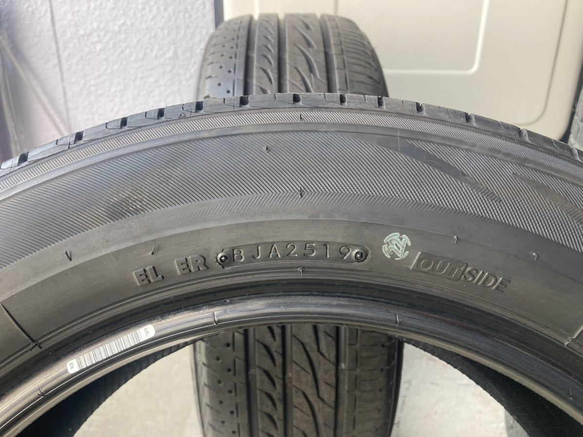 215/60R17 (96H) ブリヂストン REGNO GRVII 中古2本 2019年製 バリ山 215/60/17 レグノ　夏タイヤ 215&frasl;60R17 96H REGNO 国産 GRV2 通販・タイヤ交換なら