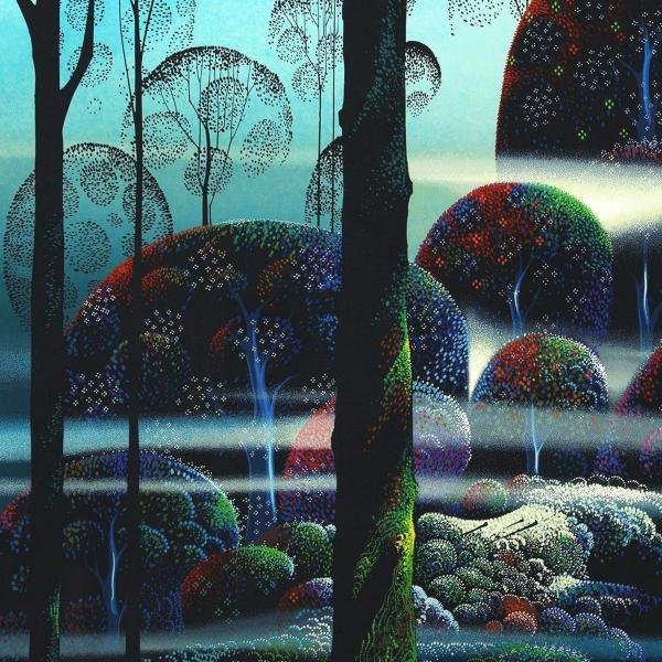 真作】【WISH】アイベン・ロール Eyvind Earle「ビヨンドパラダイス