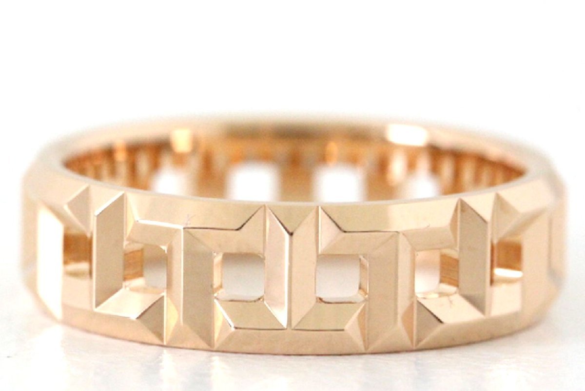 定価31万↑新品 ティファニー K18RG 18金ローズゴールド T True トゥルー ワイドリング 5.5MM リング 13号 メンズ 指輪 PG 2268