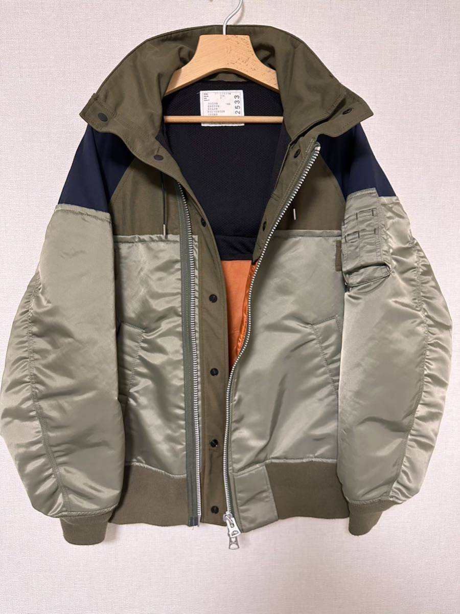 sacai サカイメンズ MA-1 マウンテンパーカー ドッキングジャケット 