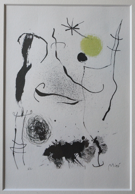 【真作保証】ジョアン・ミロ「リトグラフⅠ-PL,4」直筆サイン 版画 絵画 真作保証】ジョアン・ミロ「リトグラフⅠ-PL,4」直筆サイン 版画 絵画