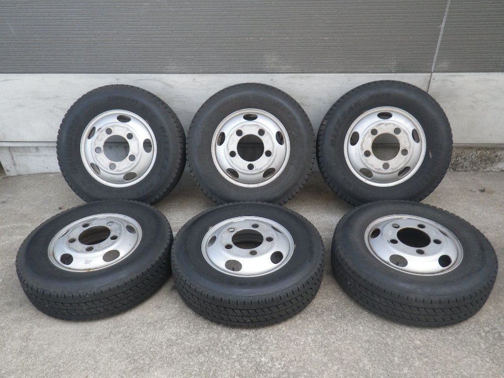H29 ローザ BG640G スチール ホイール 205/85R16 117/115L スタッドレス タイヤ 6本 ブリヂストン ブリザック W979 TPG-BG640G No.T-104 BBS rs スチール JIS 中村特殊自動車さんの出品リスト グッドイヤータイヤ