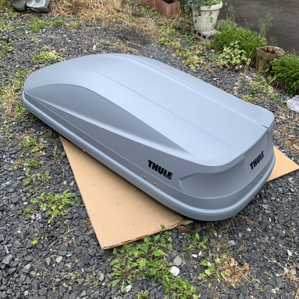 美品 THULE スーリー ルーフボックス 400リットル ツーリングM チタン 