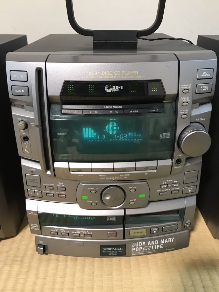 Pioneer パイオニア XR-P5MD スピーカー2点 カセット/MD/CDコンポ