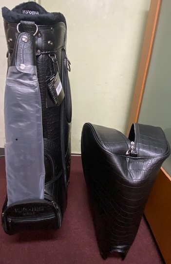 【現品限り】ＲＹＯＭＡ　クロコキャディバッグ　ブラック