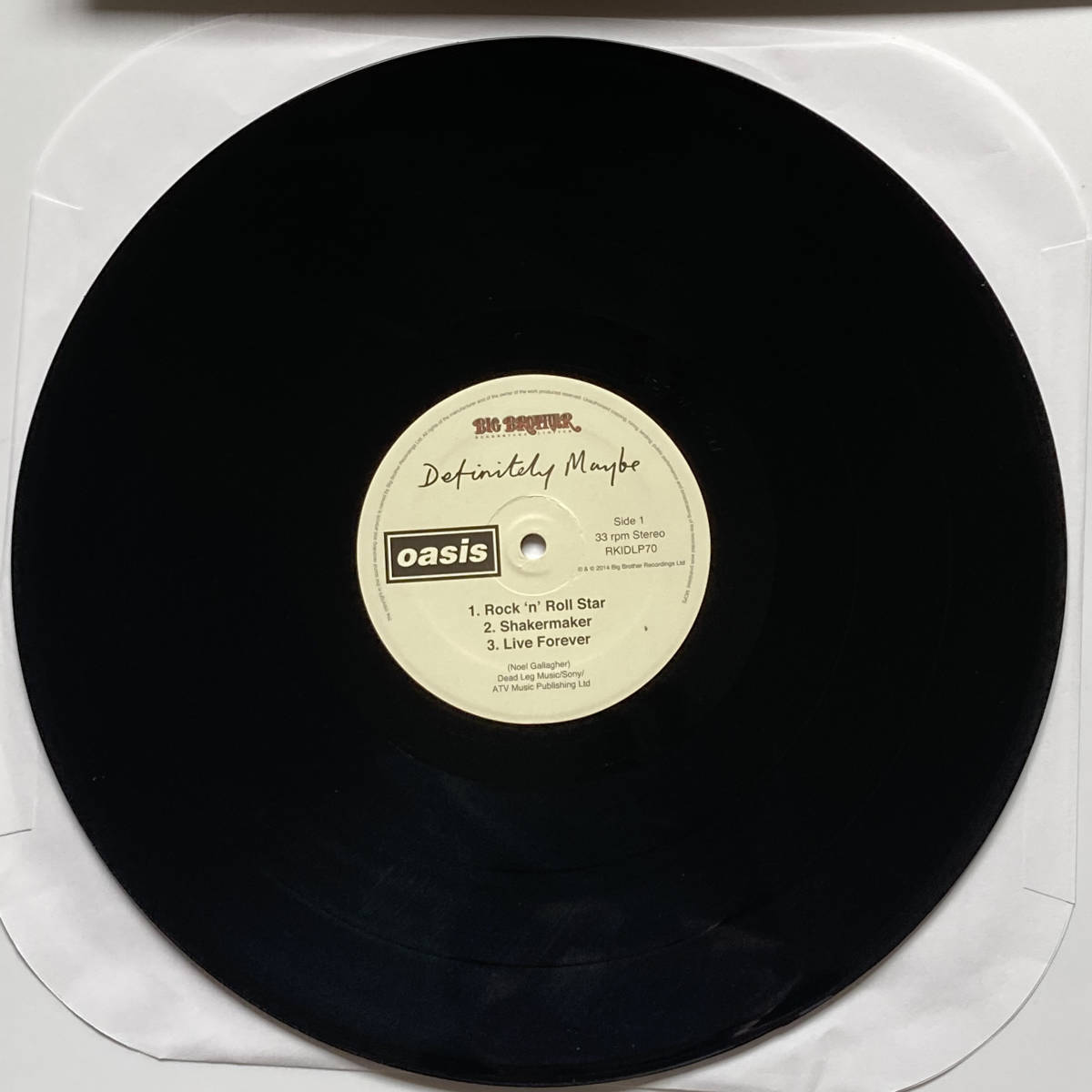 LPレコード【Oasis『Definitely Maybe』＜限定盤＞［Big Brother