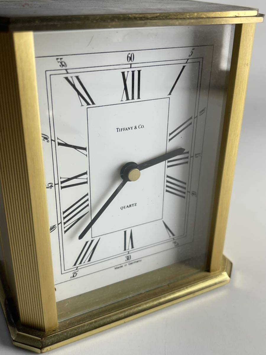 TIFFANY&Co. ティファニー 置時計 クオーツ ゴールド アンティーク