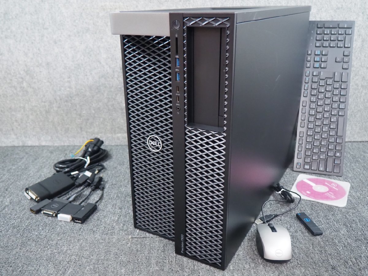 [447]☆ RTX4000搭載 10コア×2個 ☆Win11認証済☆ DELL Precision 7920　10C Xeon Silver 4114 2.20GHz×2/32GB/SSD 512GB/Quadro RTX4000