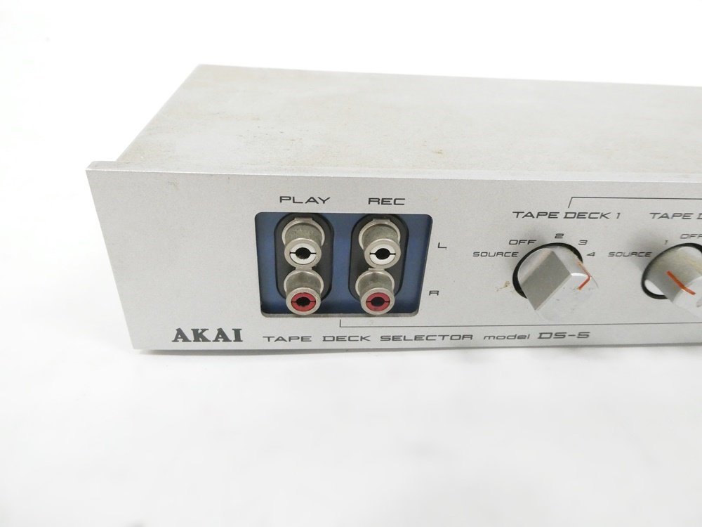 AKAI アカイ 赤井電機　DS-5(S) シルバー　テープデッキセレクター ○ AKAI アカイ DS-5 TAPE DECK SELECTOR テープデッキ セレクター 箱
