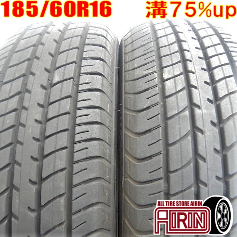 中古タイヤ 185/60R16 サマータイヤ DUNLOP SP SPORT 2030 2本セット ラクティス デミオ トレジア ヤリス などに 中古 16インチ