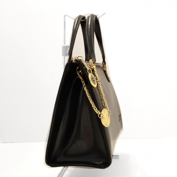 ジャンニヴェルサーチ GIANNIVERSACE ハンドバッグ - レザー 黒 バッグ 