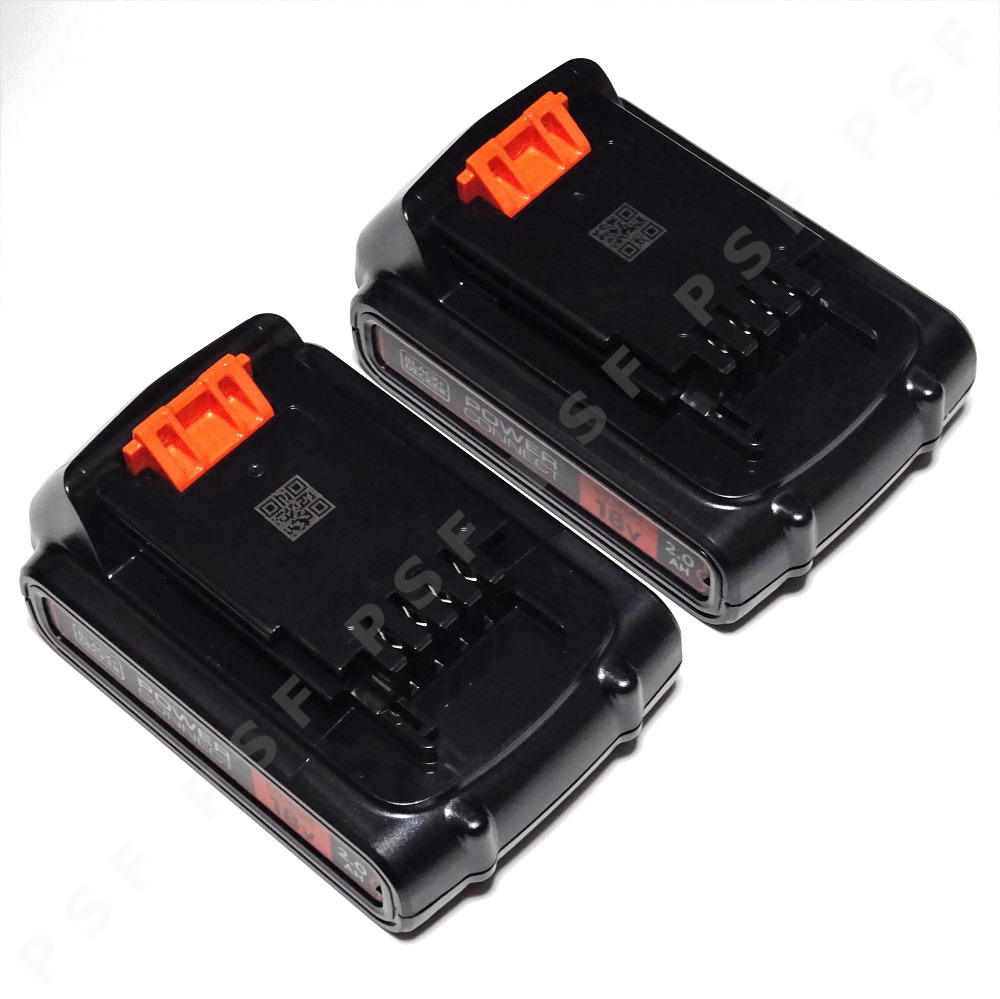 BLACK+DECKER(ブラック&デッカー) 18Vリチウムイオンバッテリー BL2018 2個セット 