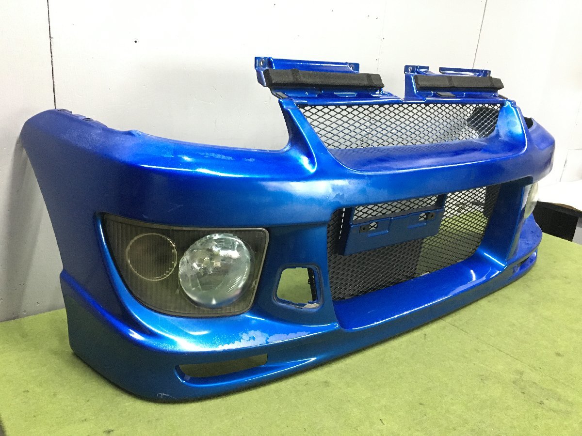 プレオ RA1 フロントバンパー 純正 フォグ付 要補修 ジャンク 後期 RS  