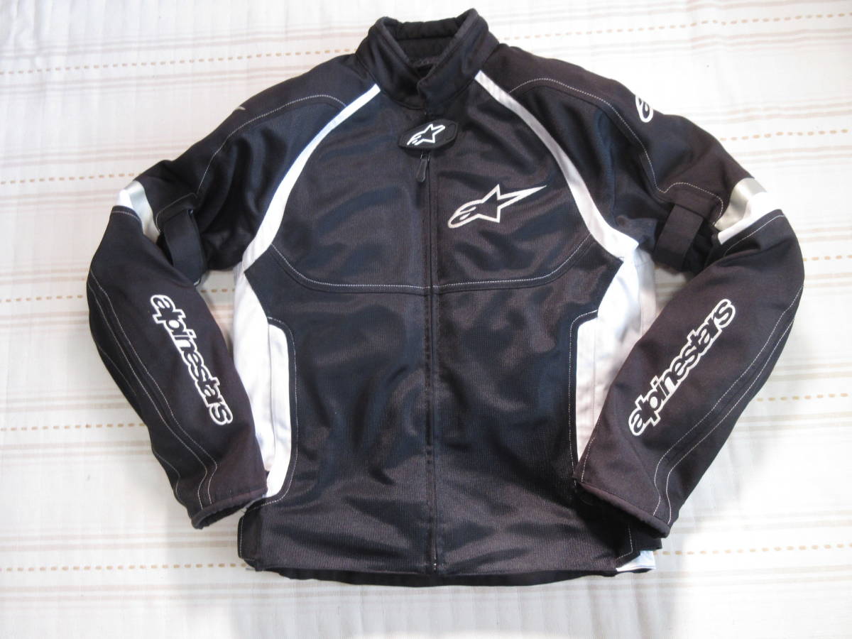 中古 alpinestars アルパインスターズ ナイロンメッシュ ライディングJKT Mサイズ 夏用 HAZE AIR JACKET パッド AXEL T-GP PR1R625yamaha