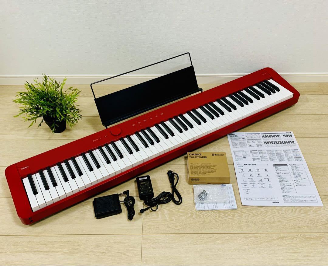 カシオCASIO電子ピアノ Privia PX-S1100RDレッド88鍵盤(カシオ)｜売買 