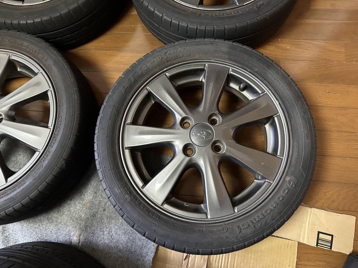 スバル SUBARU R1 純正アルミホイール 15インチ 4.5J +45 PCD100 4穴 4 