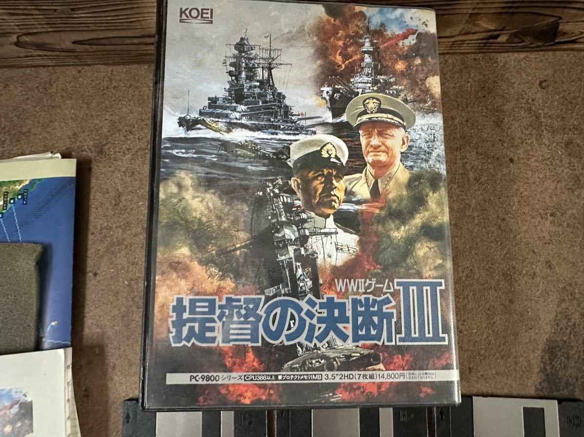 KOEI PC-9800 WWⅡゲーム 提督の決断Ⅲ PCゲーム ゲームソフト