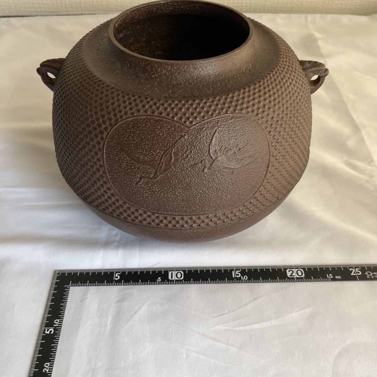 茶道具 茶釜 鉄瓶 鉄製 鉄釜 鉄器 丸釜 風炉釜 アンティーク レトロ 
