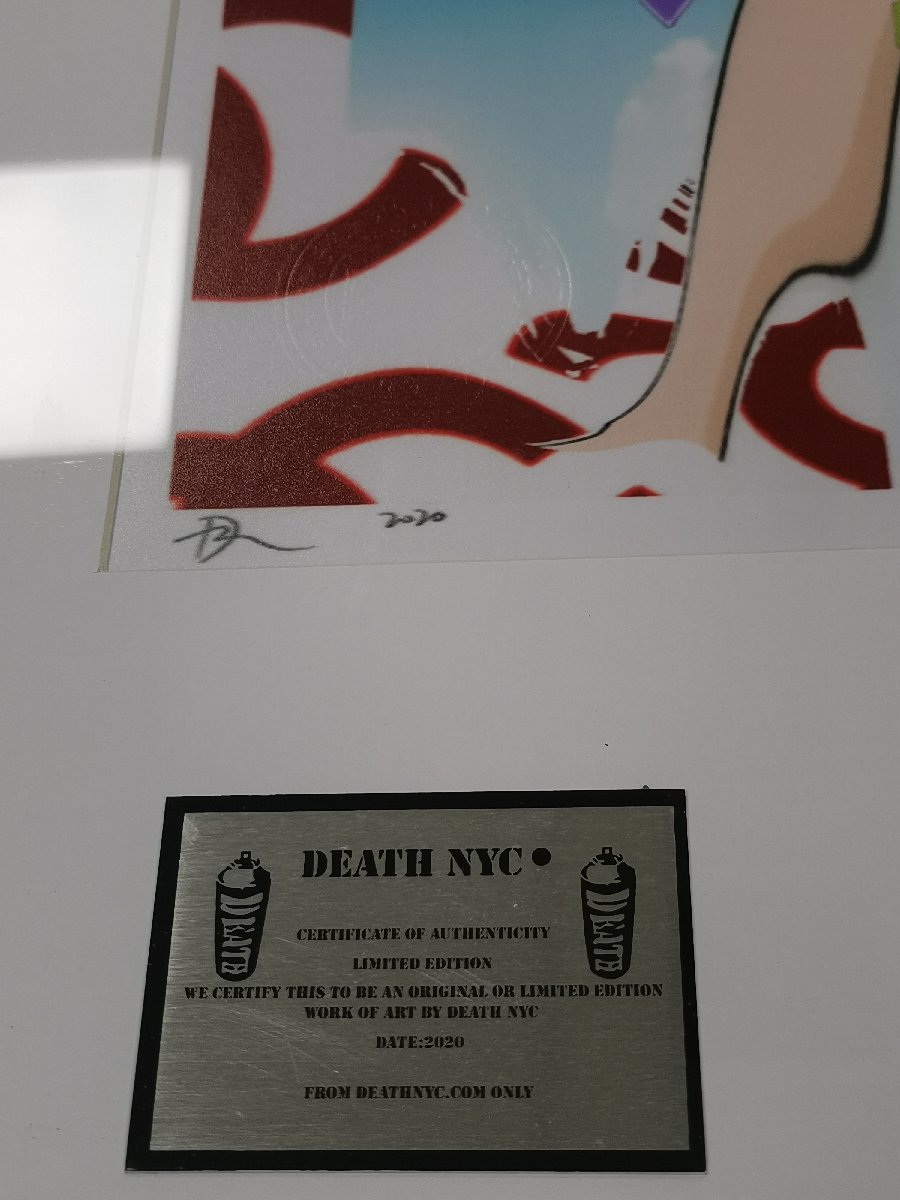 DEATH NYC 世界限定100枚 アートポスター エヴァンゲリオン 2020年 世界限定100枚 DEATH NYC アートポスター エヴァ×シュプ 2020年