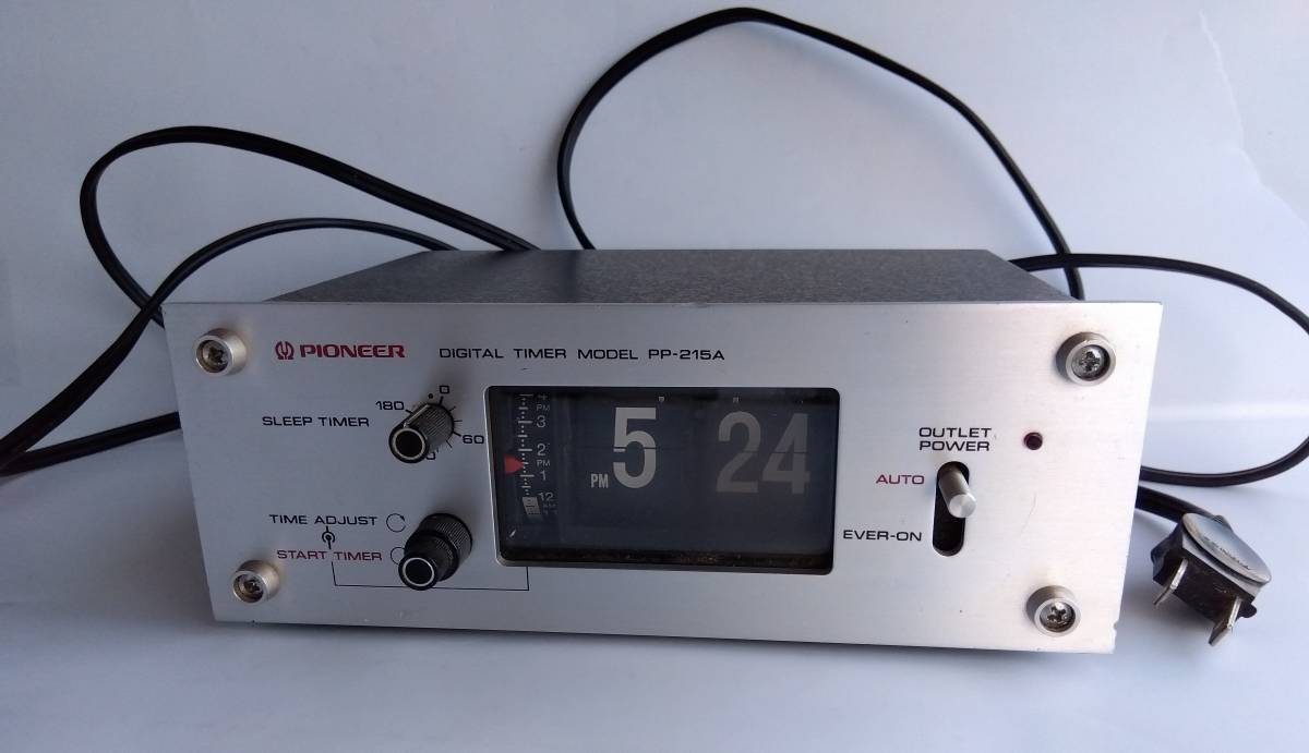 送料無料動作品 PIONEER PP-215A デジタルタイマー パタパタ時計 匿名配送 パイオニア ゴールドクーポン（200円OFF）をお忘れなく