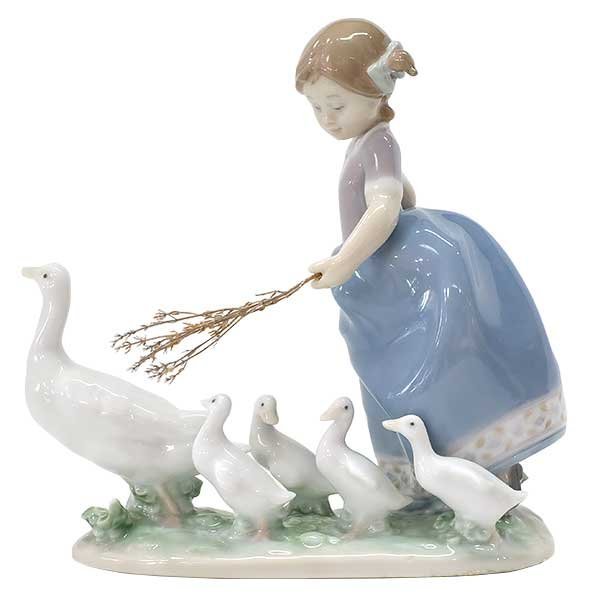 送料無料】【本物】希少☆LLADRO☆リヤドロ☆アヒルの行進☆5503☆陶器
