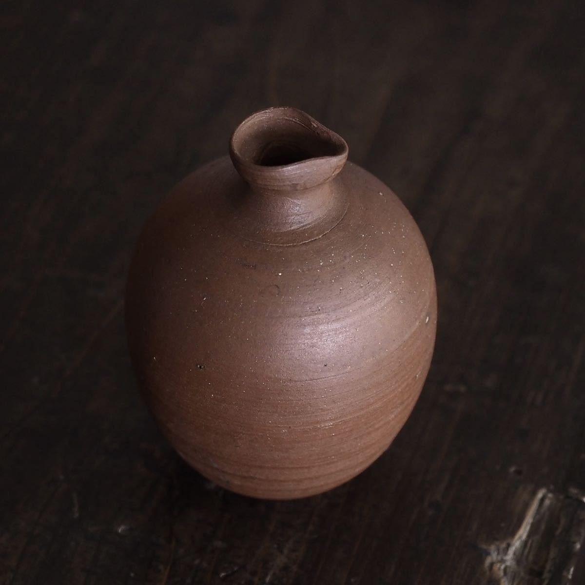 琉球 古典焼 焼締徳利 戦前 # 大正 昭和 時代 壺屋 古琉球 沖縄 酒器 