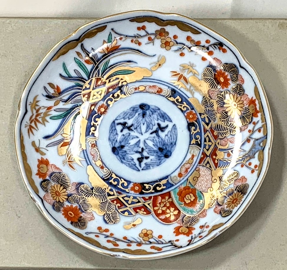 三洋陶器 龍峰窯 富貴 多用鉢揃 5枚セット 金彩古伊万里 金襴