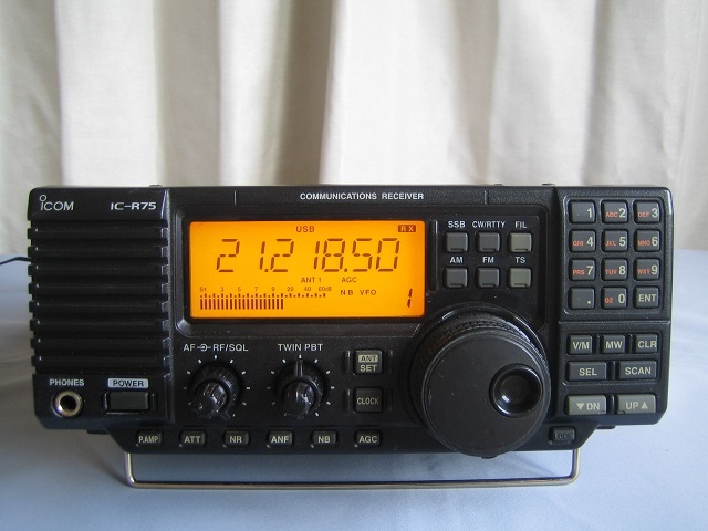 アイコム IC-R75 DSPユニット CW フィルターSSBフィルター装着済