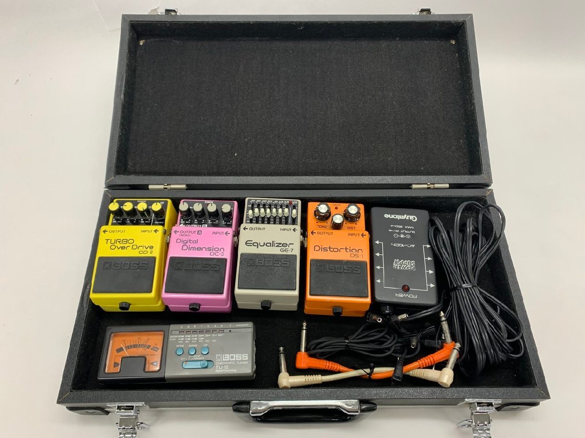 H3-0064】BOSS OD-2/DC-3/DS-1/GE-7/TU-12 クロマチックチューナー 