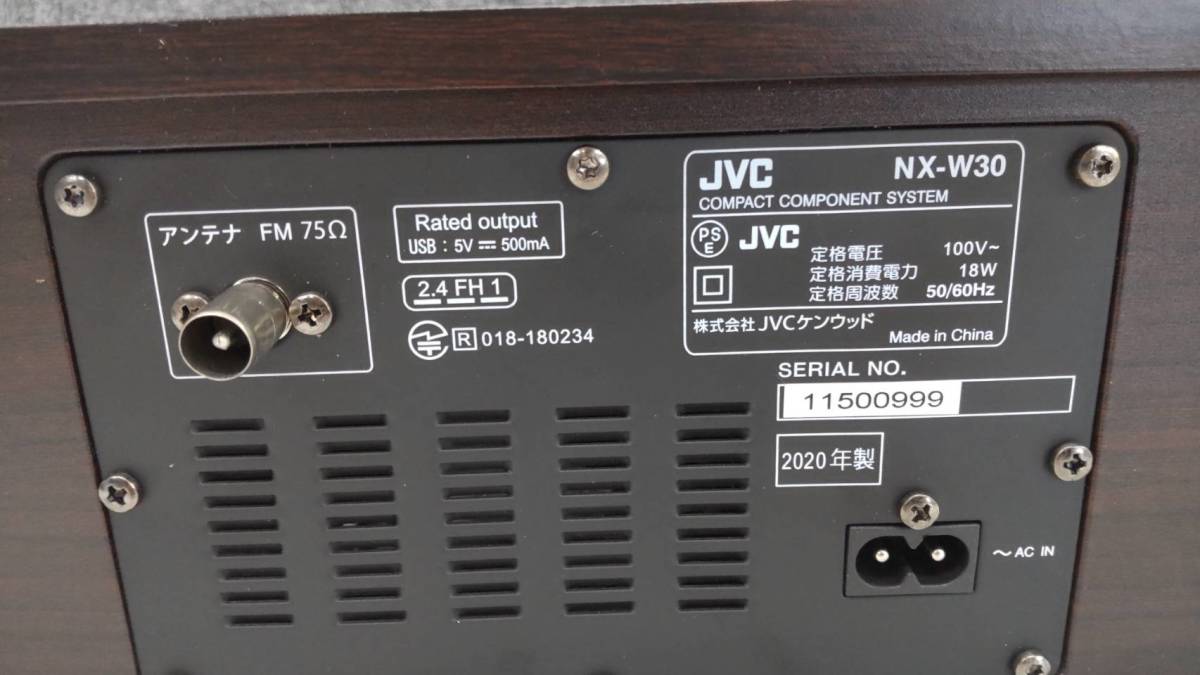0506k2910 JVCケンウッド NX-W30 ミニコンポ コンパクトコンポーネント